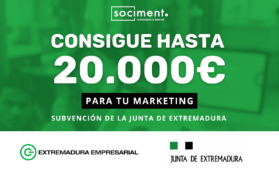 Consigue hasta 20.000€ GRATiS para tu Marketing con la JUNTA DE Extremadura